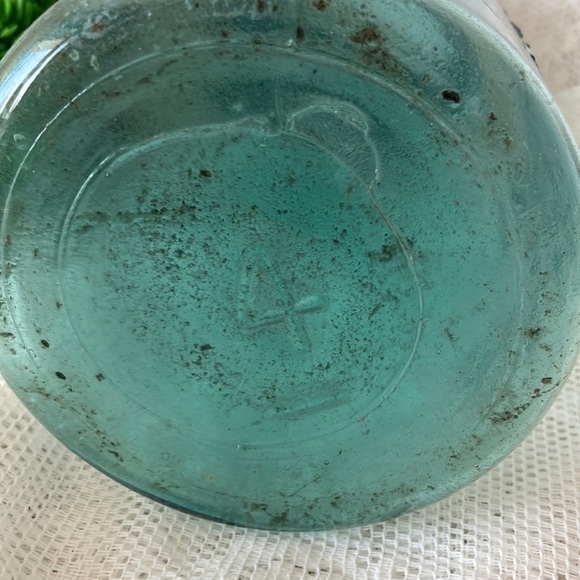 Vintage Ball “Perfect” Mason Sealer Jar in Aqua Blue. 1 Quart Size - Picture 4 of 9